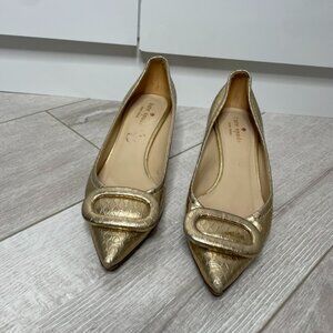 Kate Spade Gold Heels 6-1/2